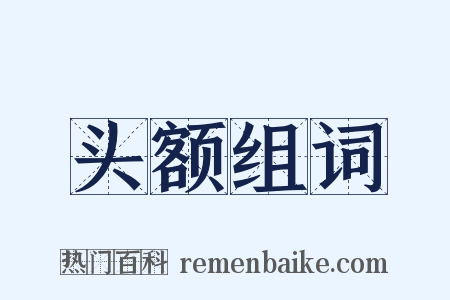 头额组词是什么意思的图片